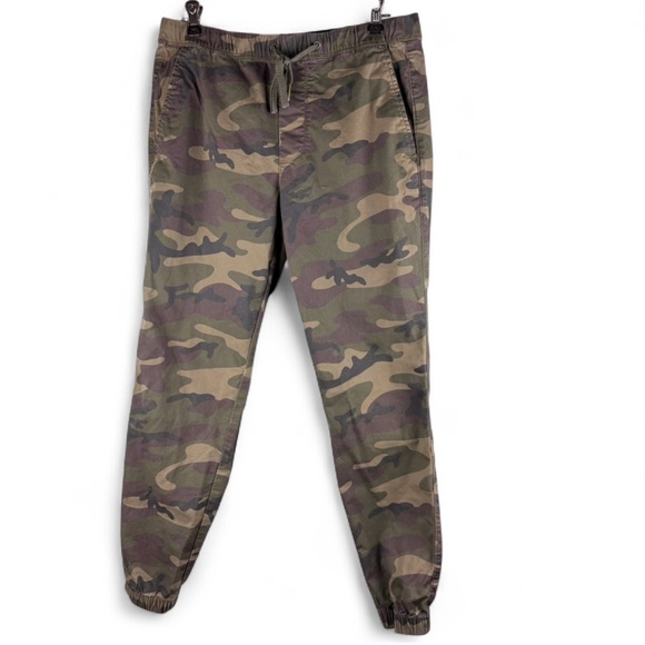 Gap Womens Camo Camouflage Jogger Drawstring Pockets Streetwear Comfort Casual S - Picture 2 of 11